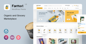 Farmart – Organic & Grocery Marketplace WordPress Theme
