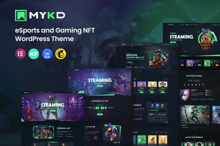 MYKD – eSports and Gaming NFT WordPress Theme