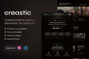 Creastic – Creative Digital Agency Elementor Template Kit