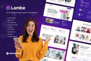 Lambe – Digital Marketing Agency Elementor Template Kit