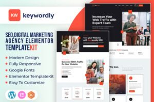 Keywordly – Digital Marketing Agency Elementor Template Kit